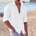 Fabian – Stylish linen long-sleeved shirt for Men - Image 1