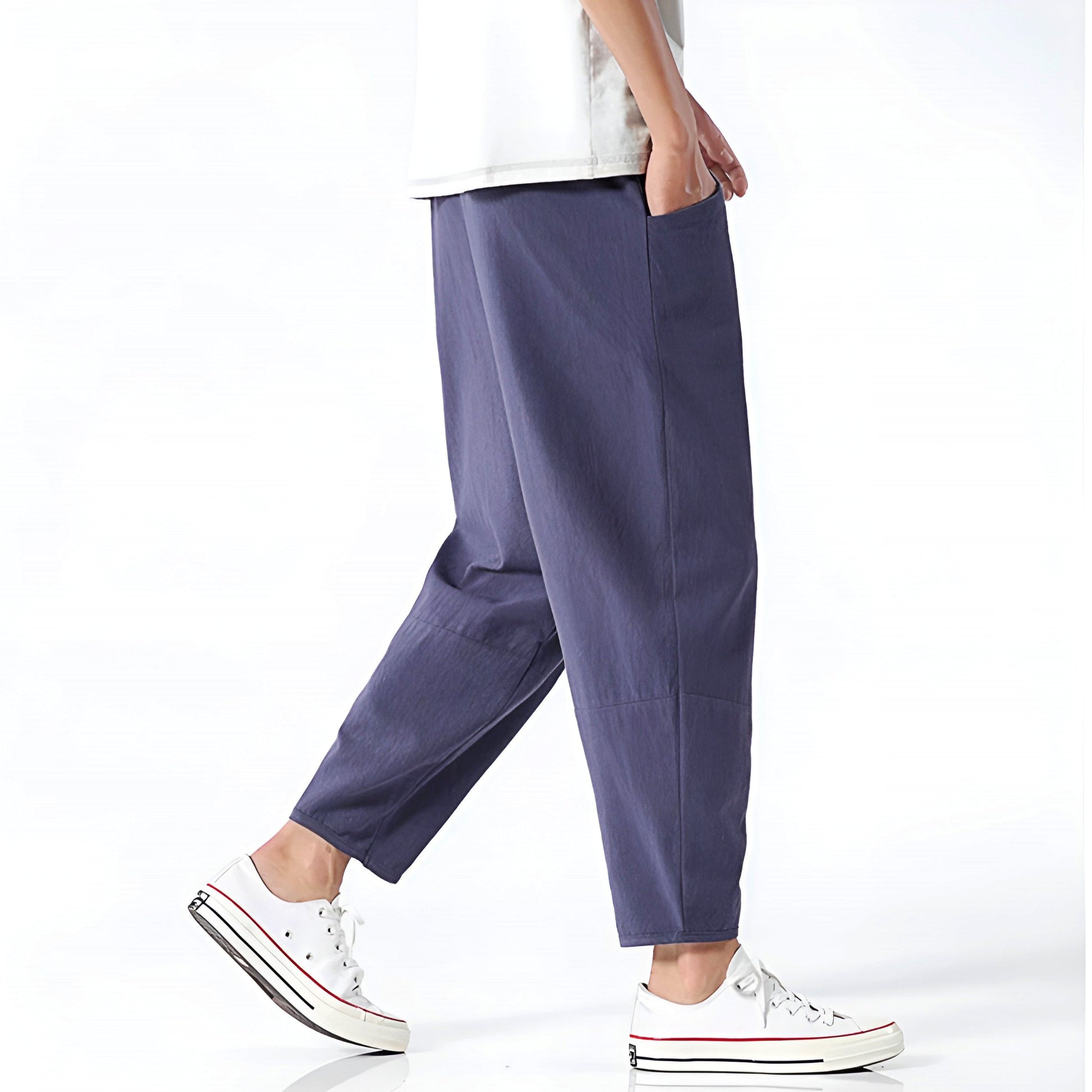 Finn – Urban Cropped Cotton Pants - Image 2