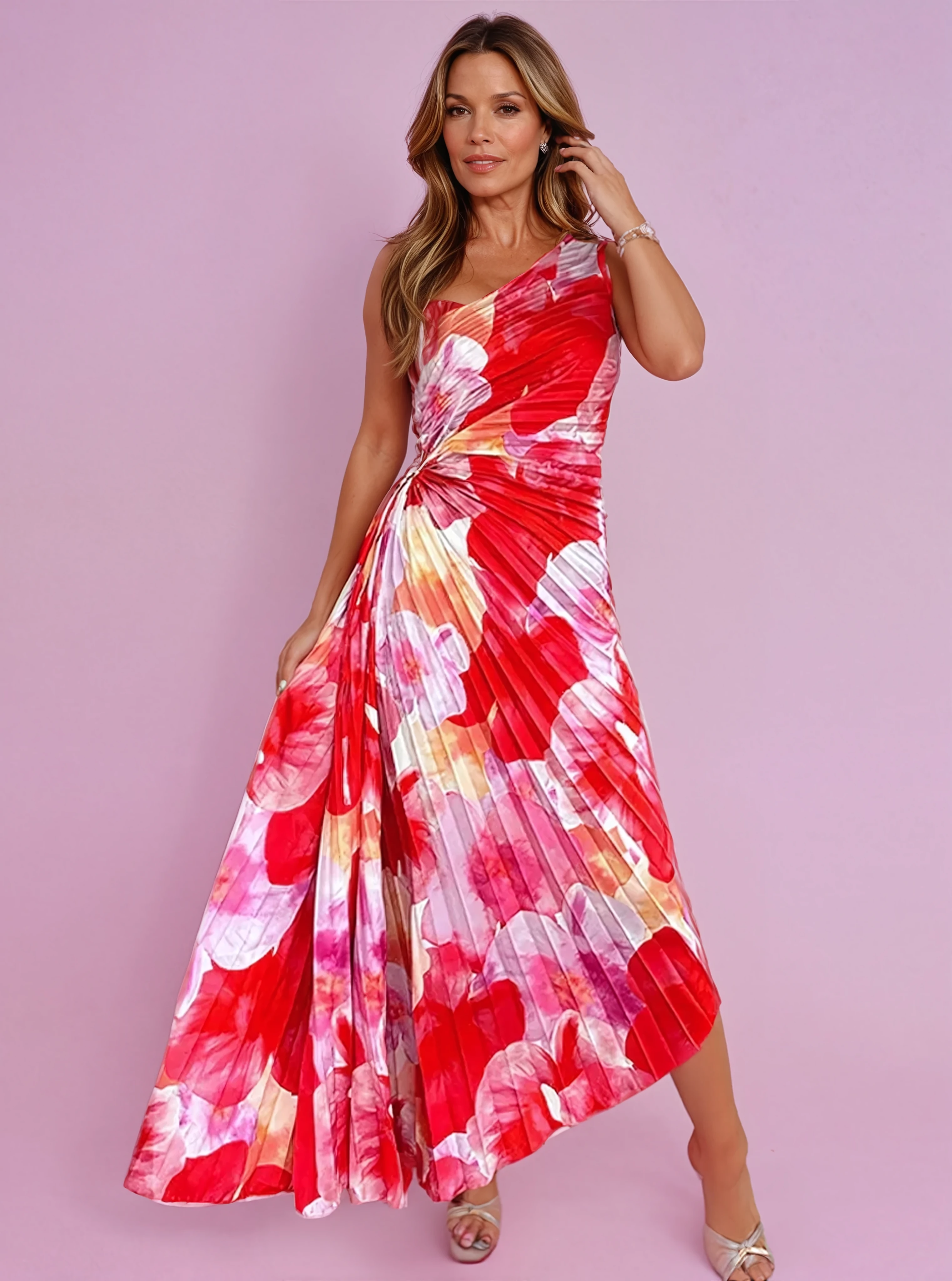 Emily – Women Floral Print Maxi Dress - Image 1
