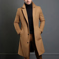 Stilvoller Herren-Wintermantel mit taillierter Passform, fallendem Revers und Knopfverschluss - J&B - 1 - Atelier-Zofia