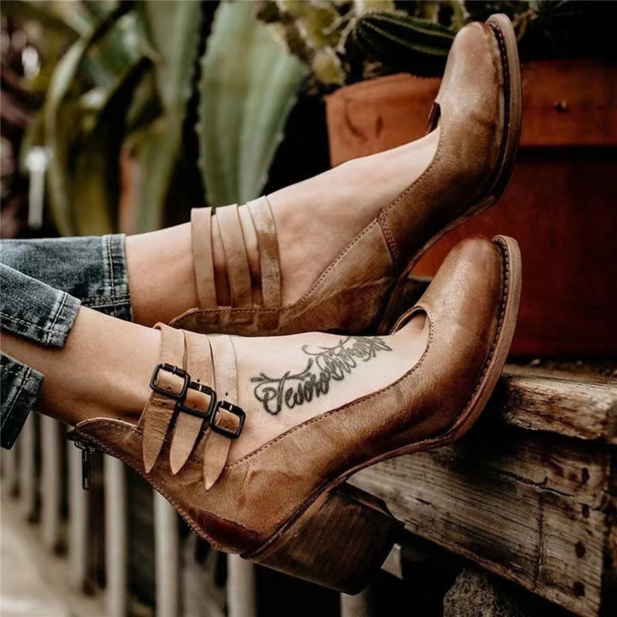 Katharina – Block Heel Ankle Shoes - Image 2