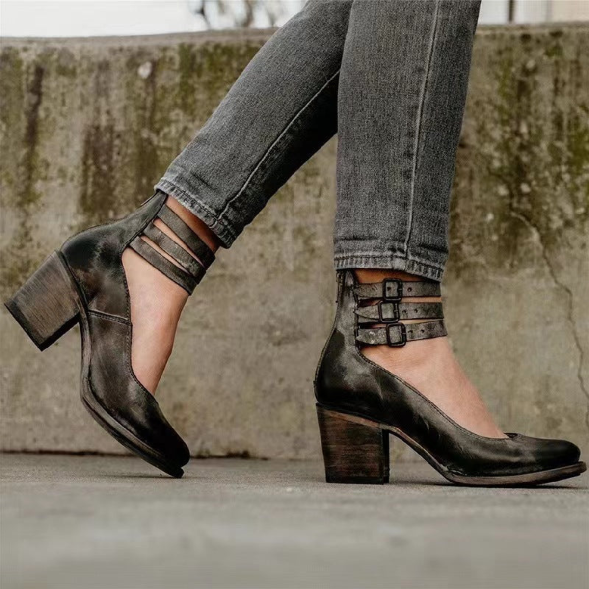 Katharina – Block Heel Ankle Shoes - Image 4