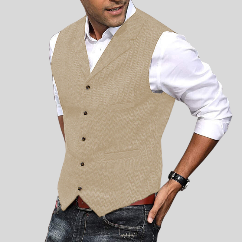Leon – Men's soft vest Short sleeves - Image 3