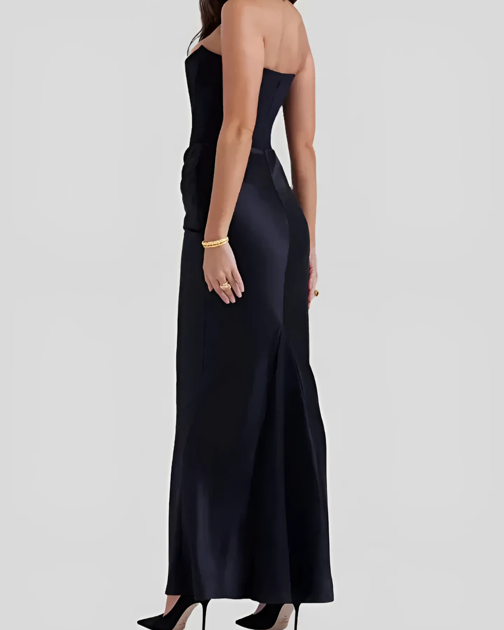 Ella – Elegant Strapless Maxi Dress for Women - Image 4