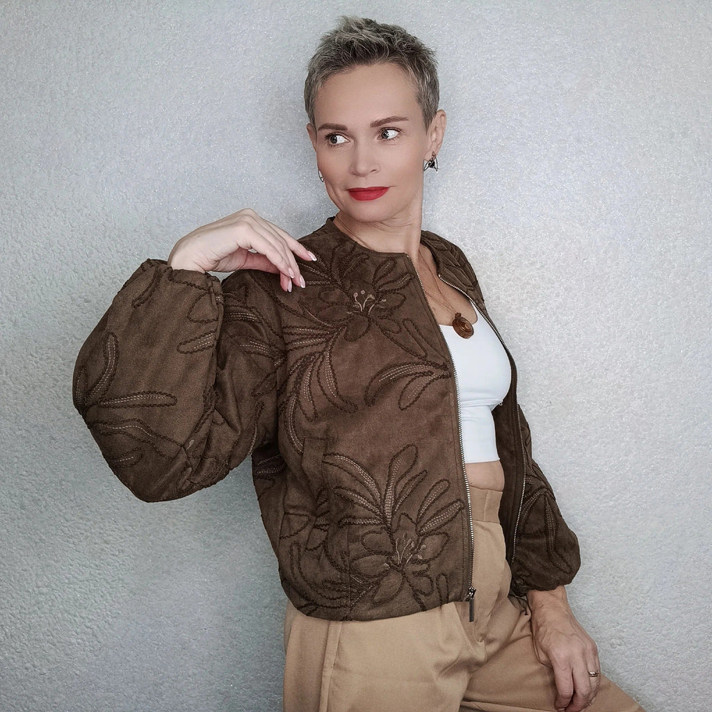 Elvira – Women Embroidered Casual Jacket - Image 3