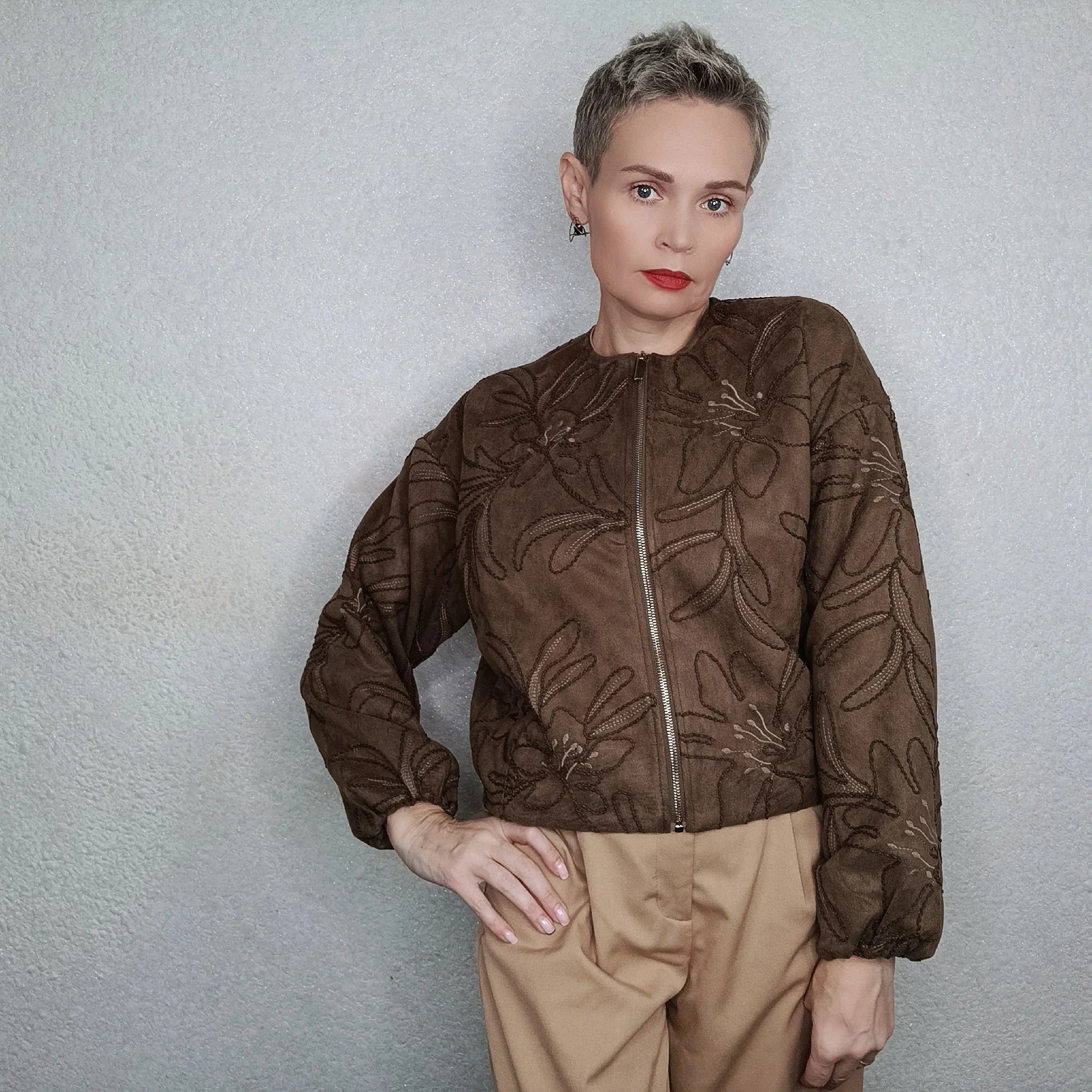 Elvira – Women Embroidered Casual Jacket - Image 4