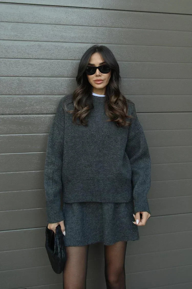 Charmantes Strick-Set: Pullover und Rock für jeden Anlass – J&B - 14 - Atelier-Zofia