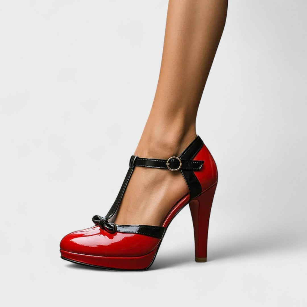 Emilia – Women Spring T-Strap High Heels - Image 5