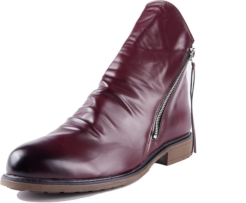 Elegante Herren Stiefeletten mit praktischem Reißverschluss - J&B - 3 - Atelier-Zofia