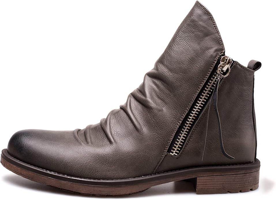 Elegante Herren Stiefeletten mit praktischem Reißverschluss - J&B - 4 - Atelier-Zofia