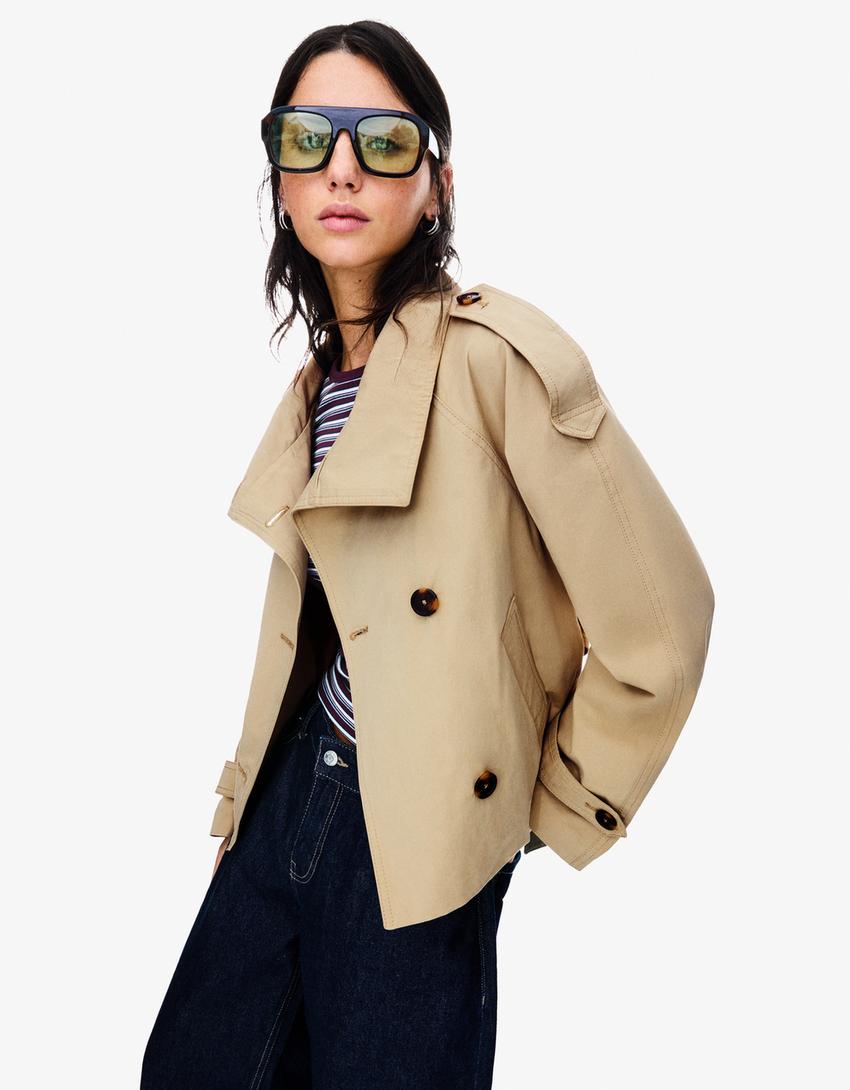 Jacke Damen mit asymmetrischem Schnitt und Taillengürtel | A&Z - 1 - Atelier-Zofia