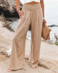 Alina – Women Wide Leg Summer Trousers - Image 1