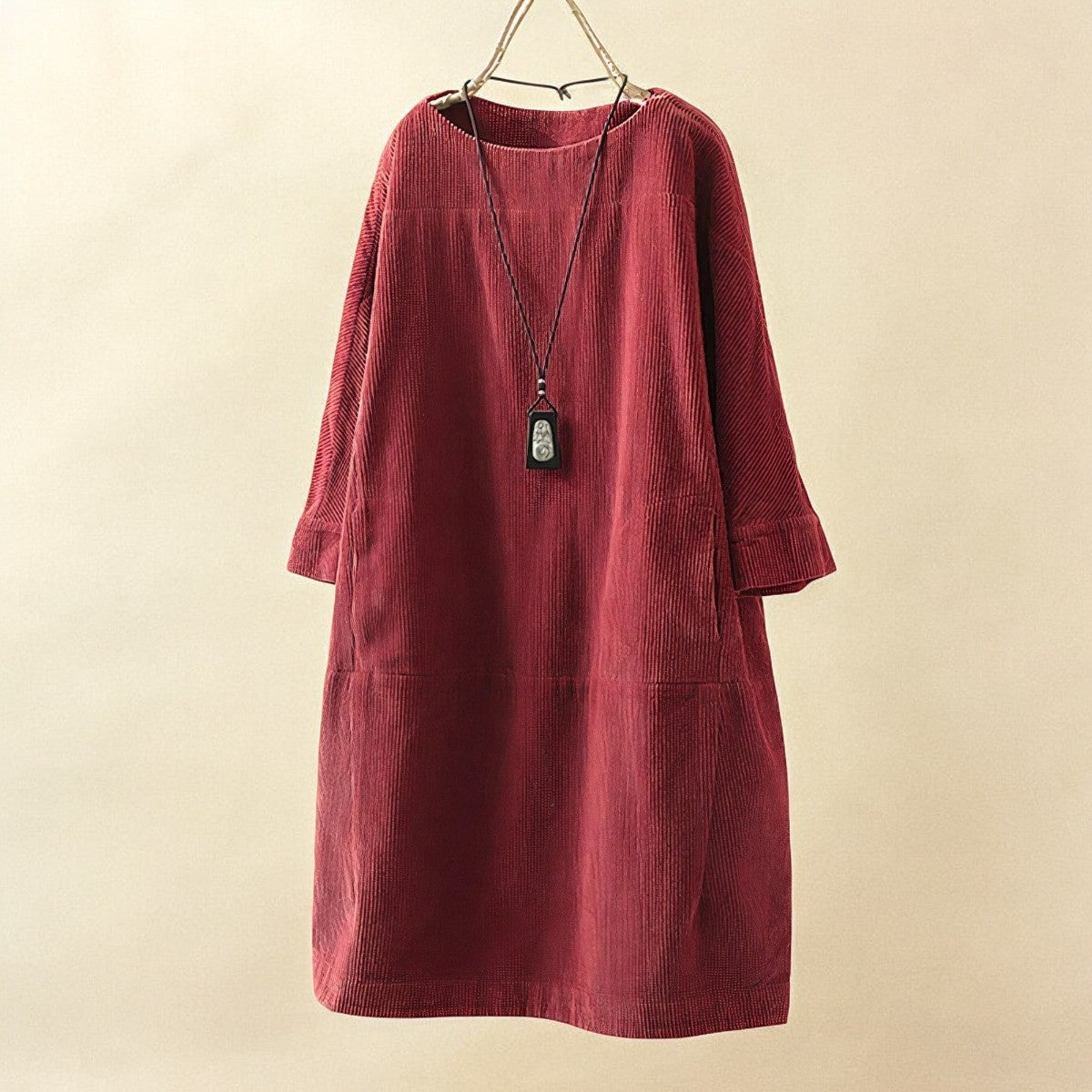 Kirsten – Women Casual Corduroy Dress - Image 10