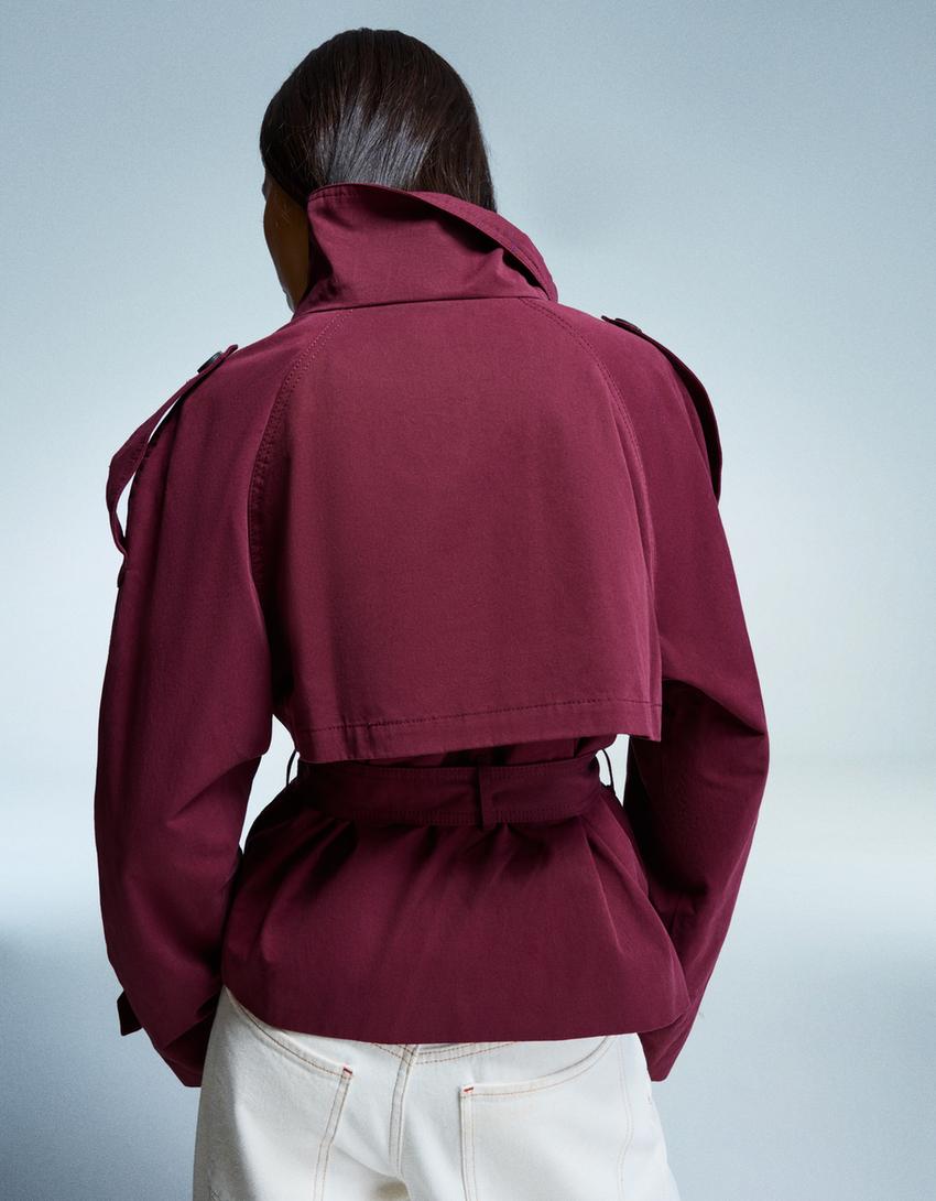 Jacke Damen mit asymmetrischem Schnitt und Taillengürtel | A&Z - 10 - Atelier-Zofia