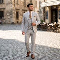 Karl – Eleganter dreiteiliger Frühlingsanzug für Herren