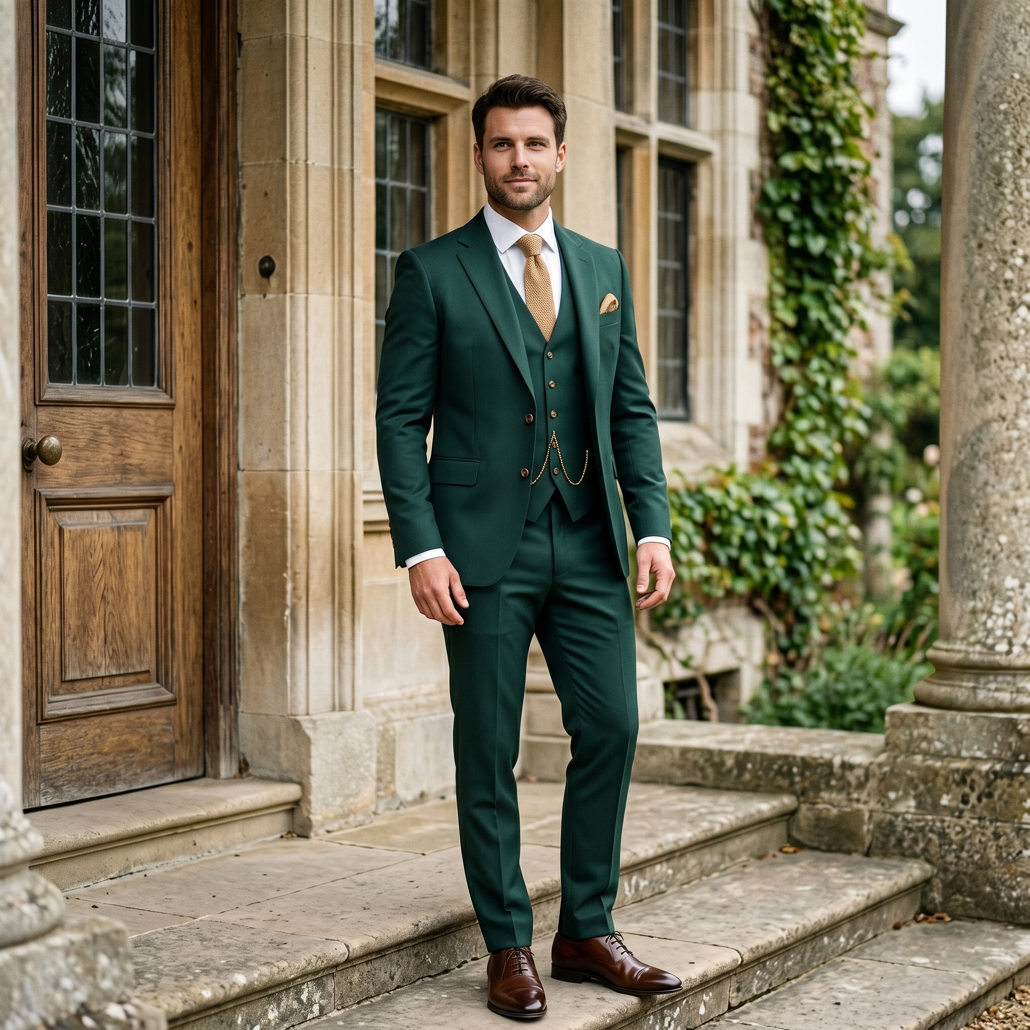 Karl – Eleganter dreiteiliger Frühlingsanzug für Herren