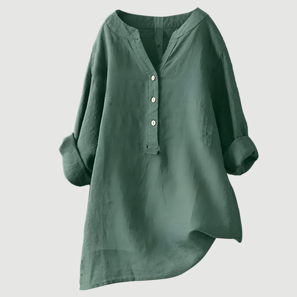 Ingrid – Women Button Tunic Blouse - Image 4