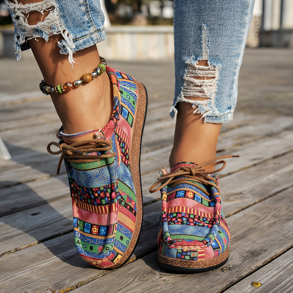 Ava – Women Vibrant Patchwork Sneaker - Image 3