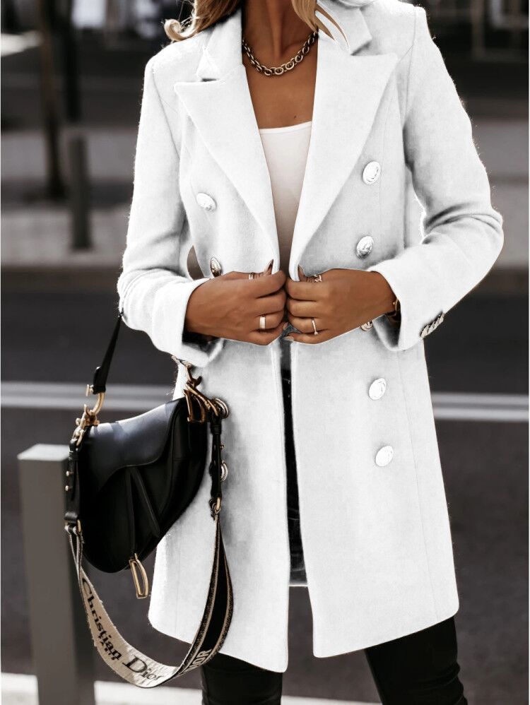 Double-breasted ladies’ jacket with a fitted cut and elegant buttons - J&B; - 4 - London-stylehouse.com
