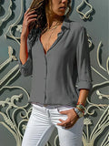 Maja –  Blouse V-Neck 3/4 Sleeve  Blouse - Image 1