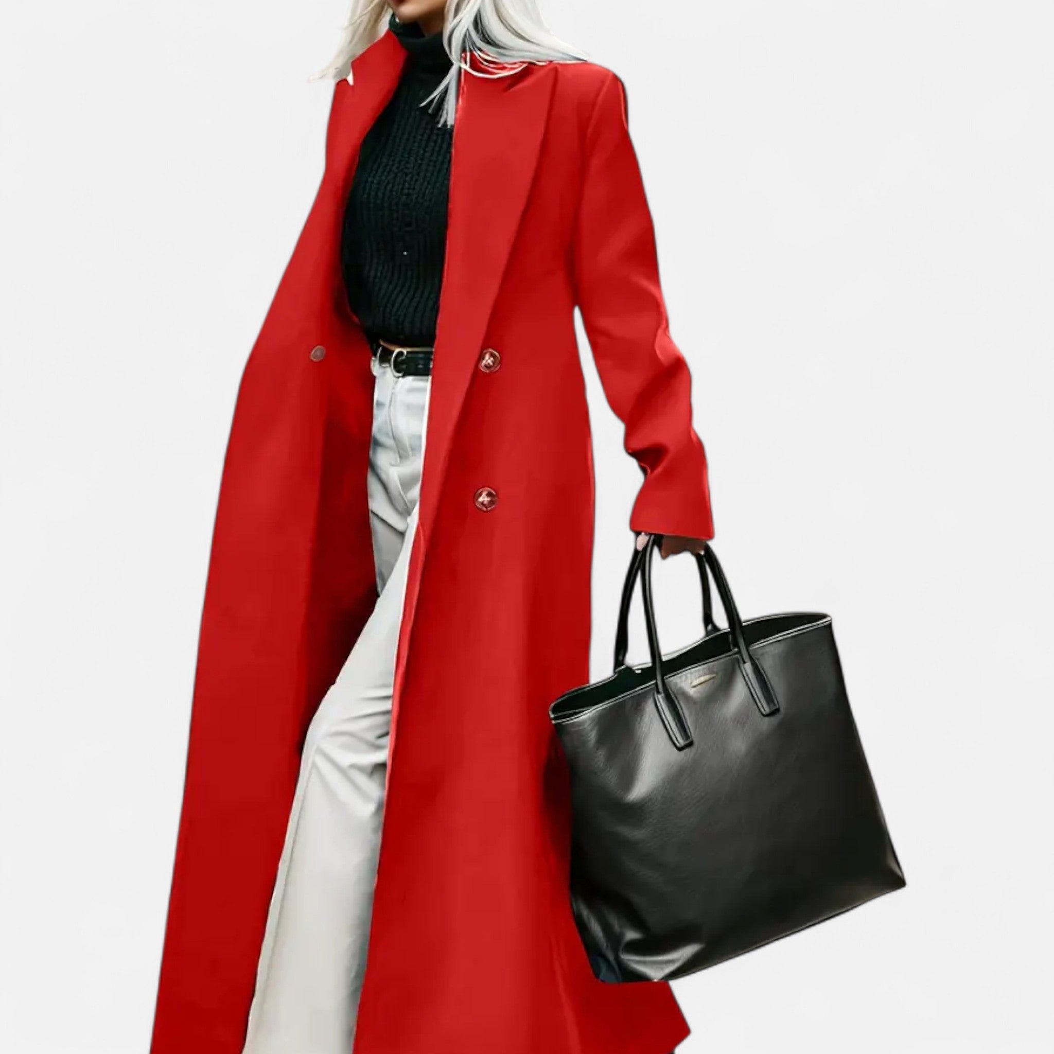 Theresa – Elegant Structured Formal Winter Coatfor Women - Image 2