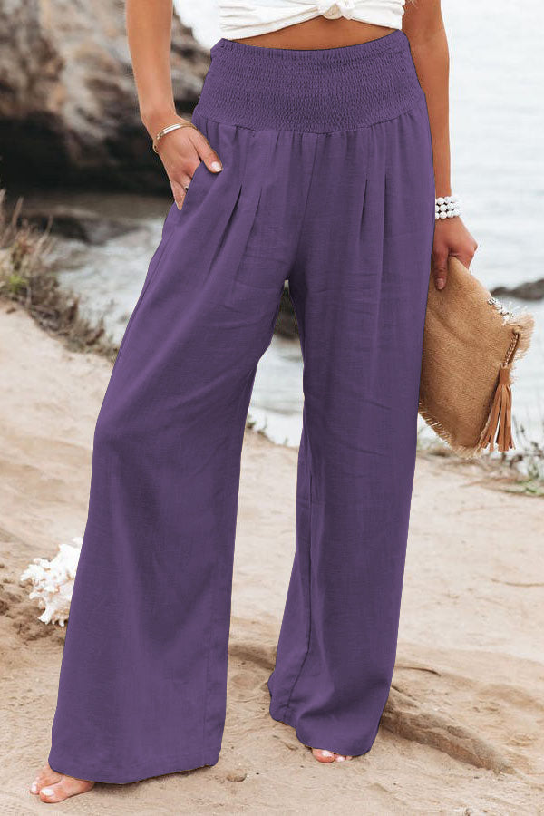 Daniela – Women Pocketed Smocked Pants - Image 30