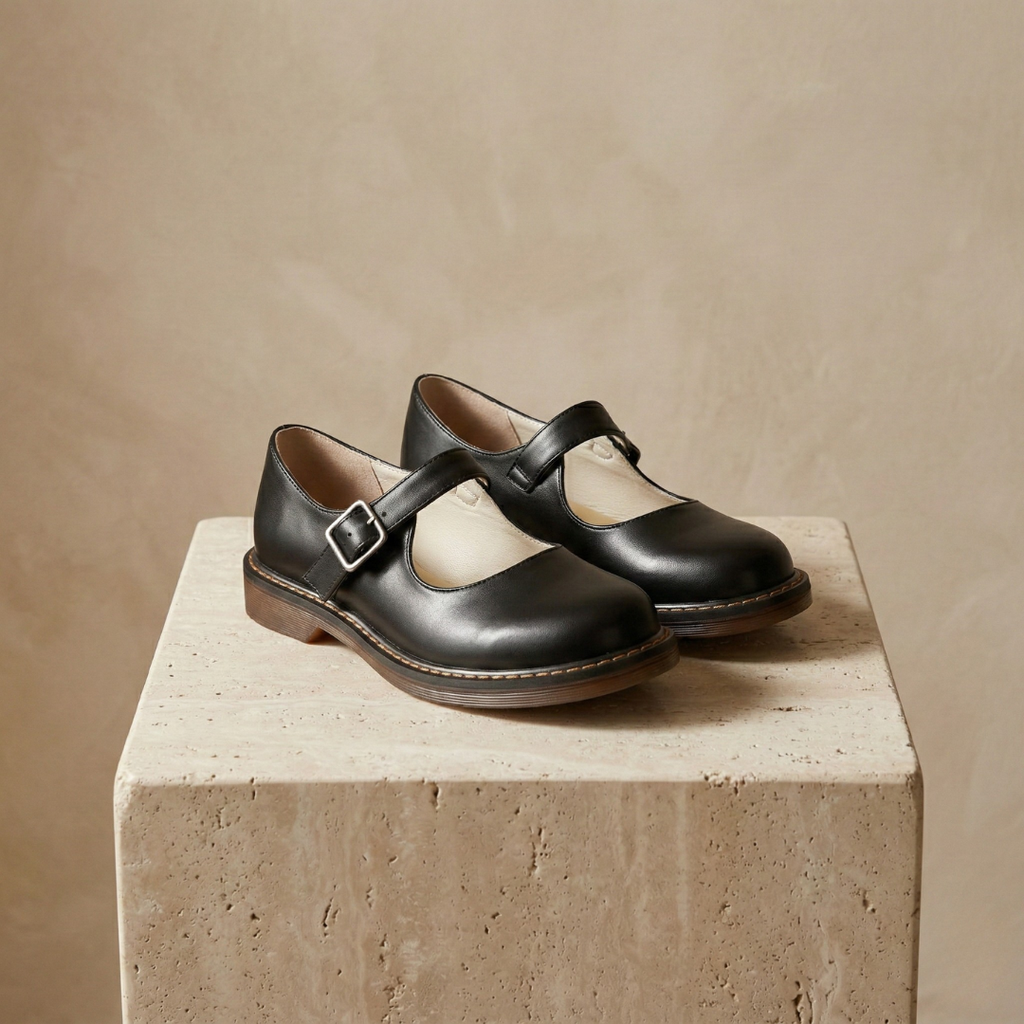 Lydia – Vintage Leather Mary Janes - Image 1