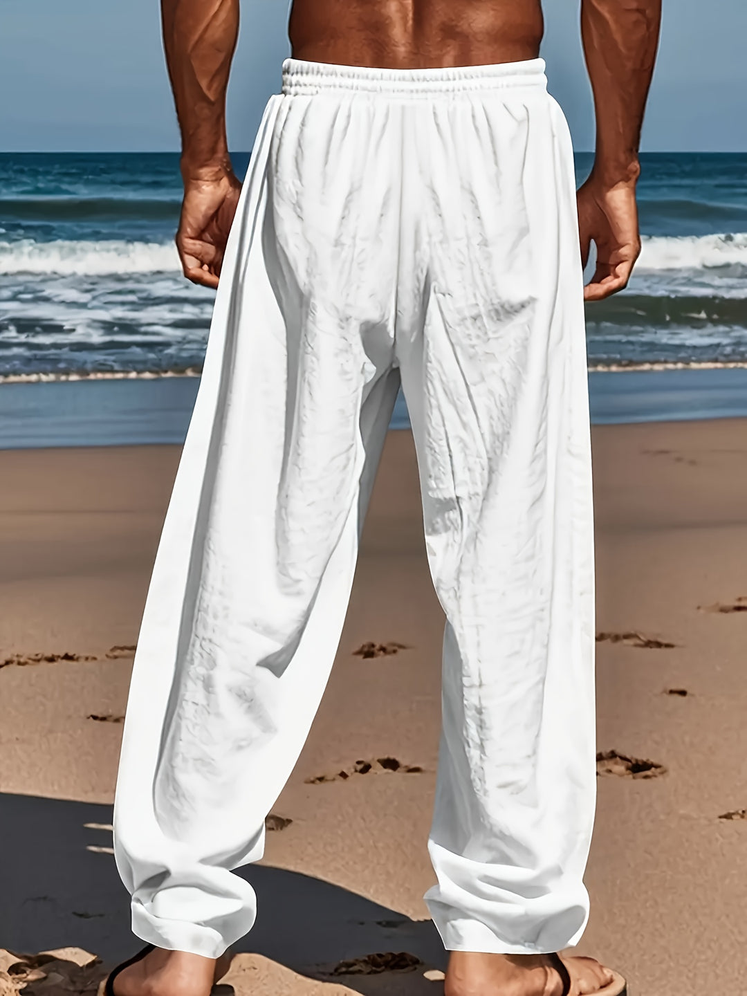 Nicole – Men's Yoga & Beach Pants Cotton-Linen for Men - Image 5