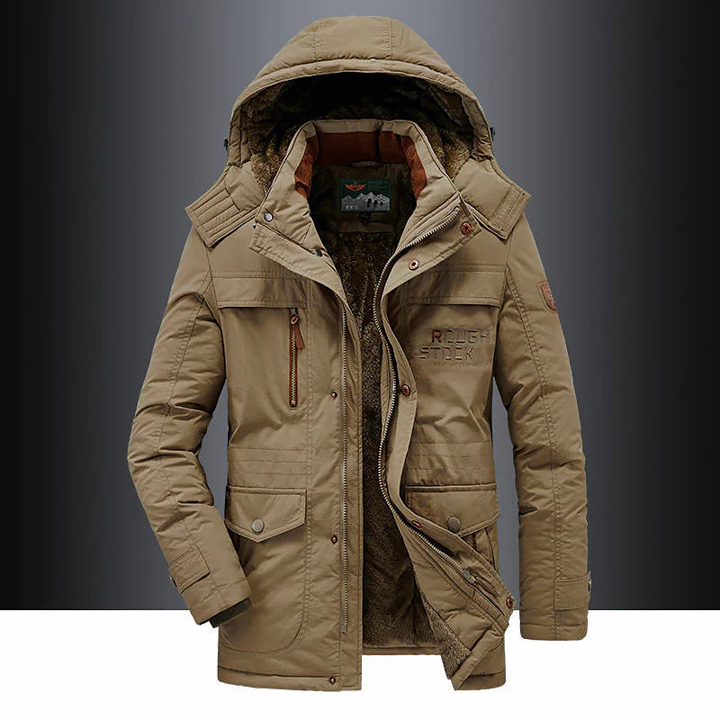 Winterjacke Damen mit Kapuze und praktischen Taschen - 2 - Atelier-Zofia