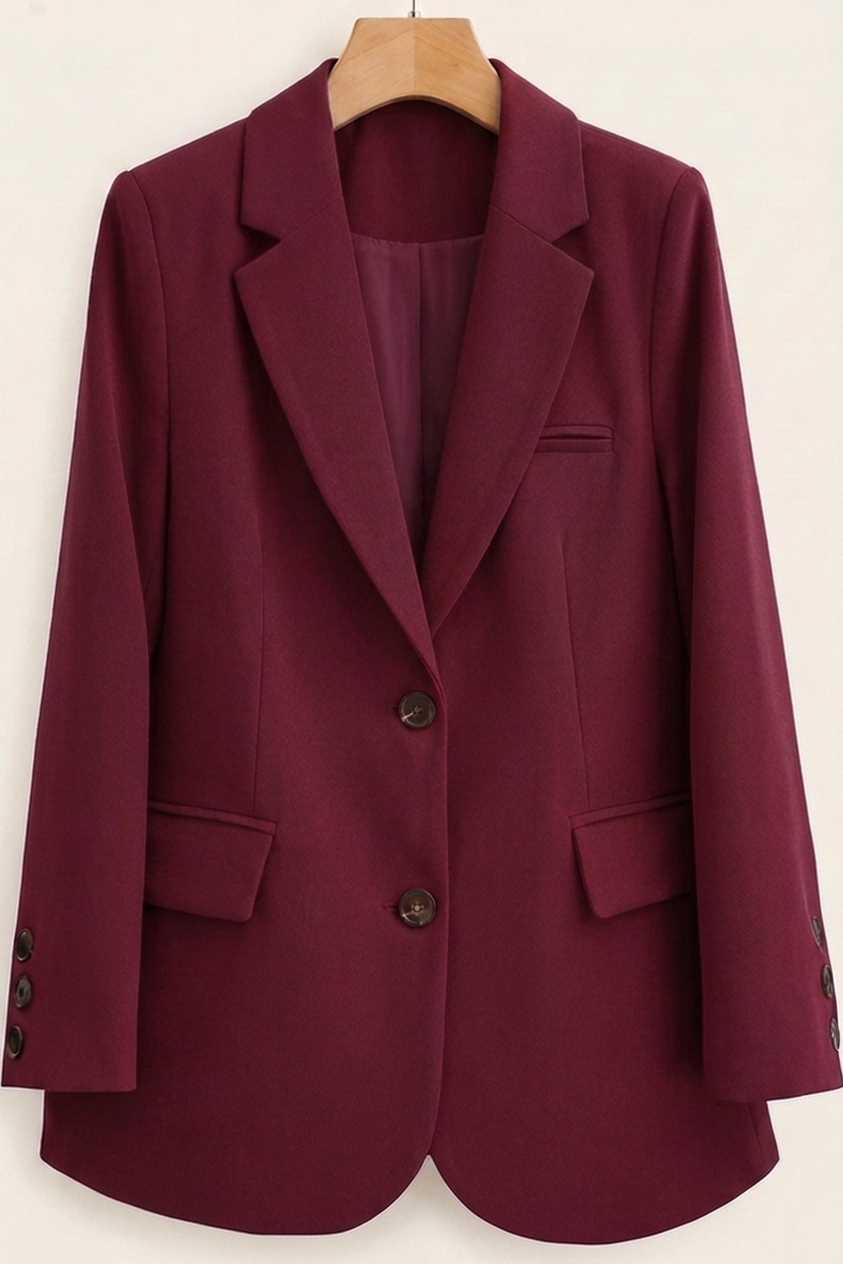 Eleganter Damenblazer mit Zweiknopfverschluss und praktischen Pattentaschen - J&B - 3 - Atelier-Zofia