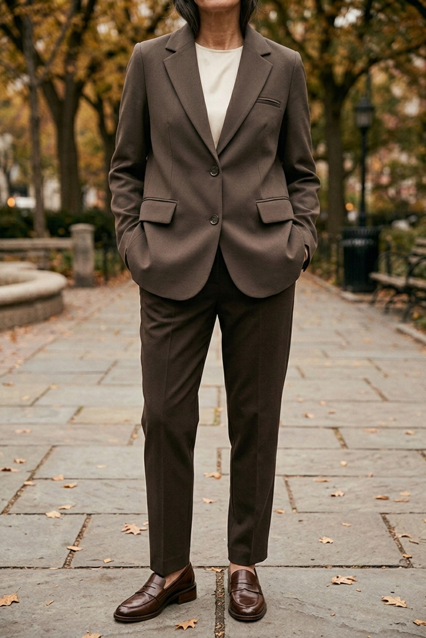 Eleganter Damenblazer mit Zweiknopfverschluss und praktischen Pattentaschen - J&B - 6 - Atelier-Zofia