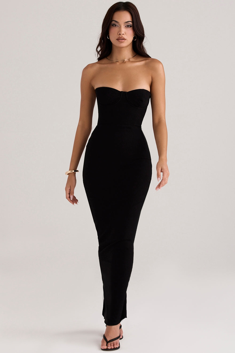 Isabella – Elegant Strapless Maxi Dress - Image 6
