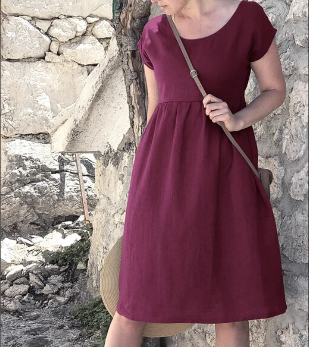 Lara – Stylish short-sleeved summer dress for women - Image 9