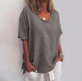 Paula – Locker geschnittenes Kurzarm Top