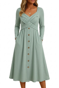 Annemarie – Elegantes Kleid für Damen, das den Bauch bedeckt