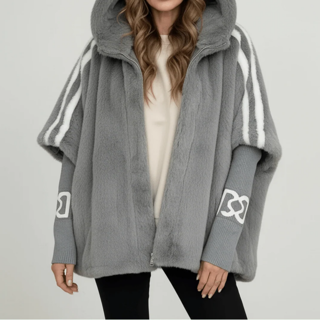 Damen Jacke mit Kapuze und trendy Streifen | A&Z - 5 - Atelier-Zofia