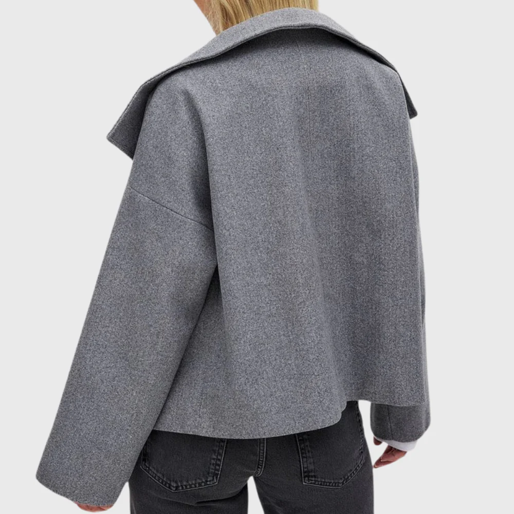Damen Jacke mit breitem Revers und zweireihigem Schnitt | A&Z - 9 - Atelier-Zofia