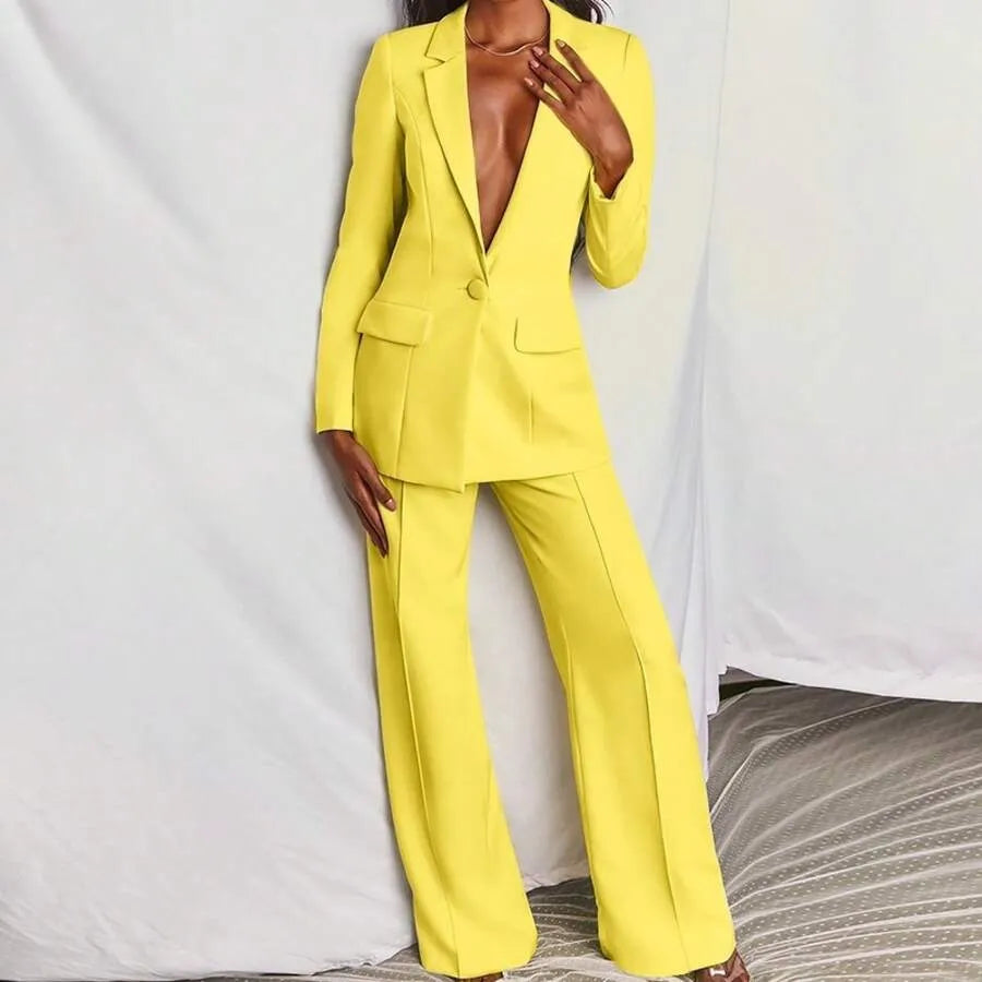 Sophia – Eleganter Damen-Hosenanzug mit tailliertem Blazer