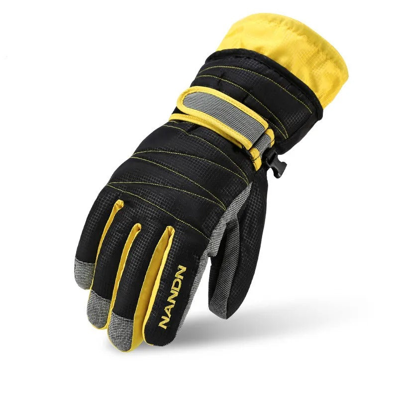 Wärmeisolierte Herrenhandschuhe mit anpassbarem Riemen - 3 - Atelier-Zofia