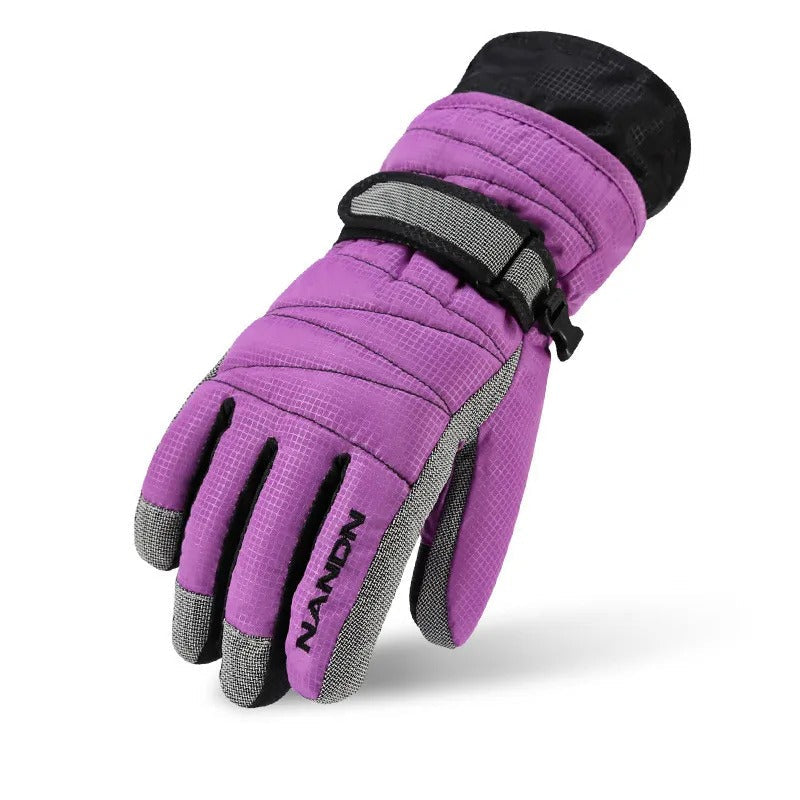Wärmeisolierte Herrenhandschuhe mit anpassbarem Riemen - 5 - Atelier-Zofia