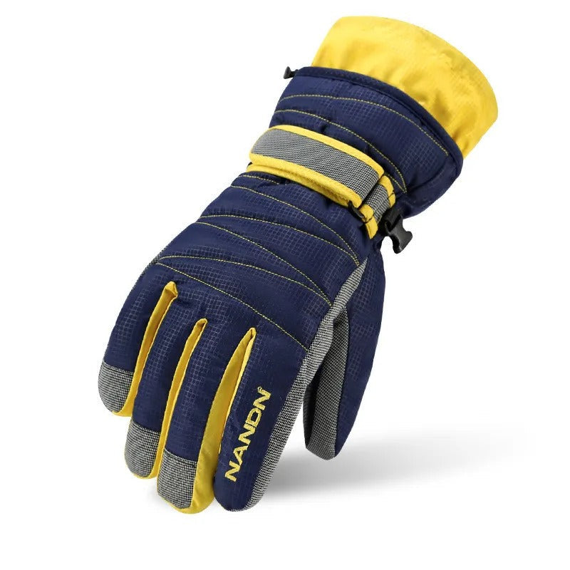 Wärmeisolierte Herrenhandschuhe mit anpassbarem Riemen - 2 - Atelier-Zofia