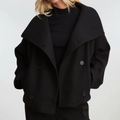Damen Jacke mit breitem Revers und zweireihigem Schnitt | A&Z - 1 - Atelier-Zofia