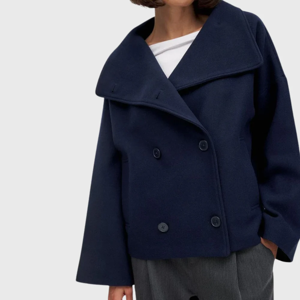 Damen Jacke mit breitem Revers und zweireihigem Schnitt | A&Z - 2 - Atelier-Zofia
