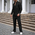 Zweiteiliges Ensemble Herren mit Knopfverschluss und lockerer Passform | A&Z - 1 - Atelier-Zofia