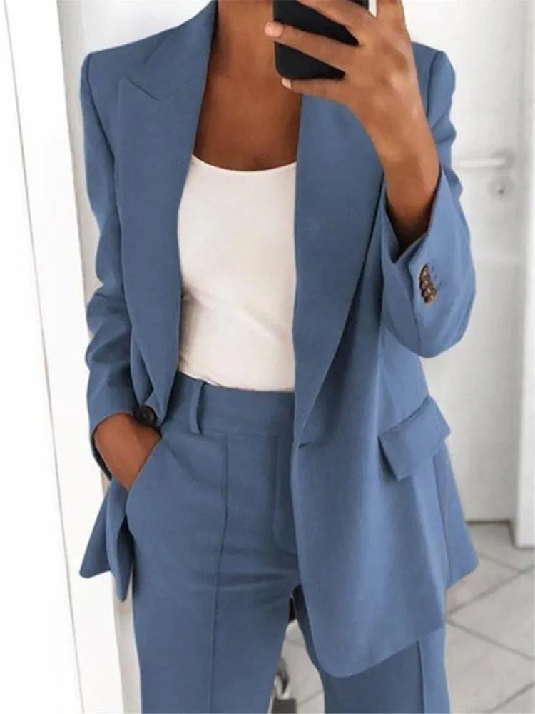 Franziska – Maßgeschneidertes Blazer- und Hosen-Set für Damen