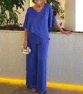 Stylisches Damen-Outfit mit V-Ausschnitt und weitem Schnitt | A&Z - 1 - Atelier-Zofia