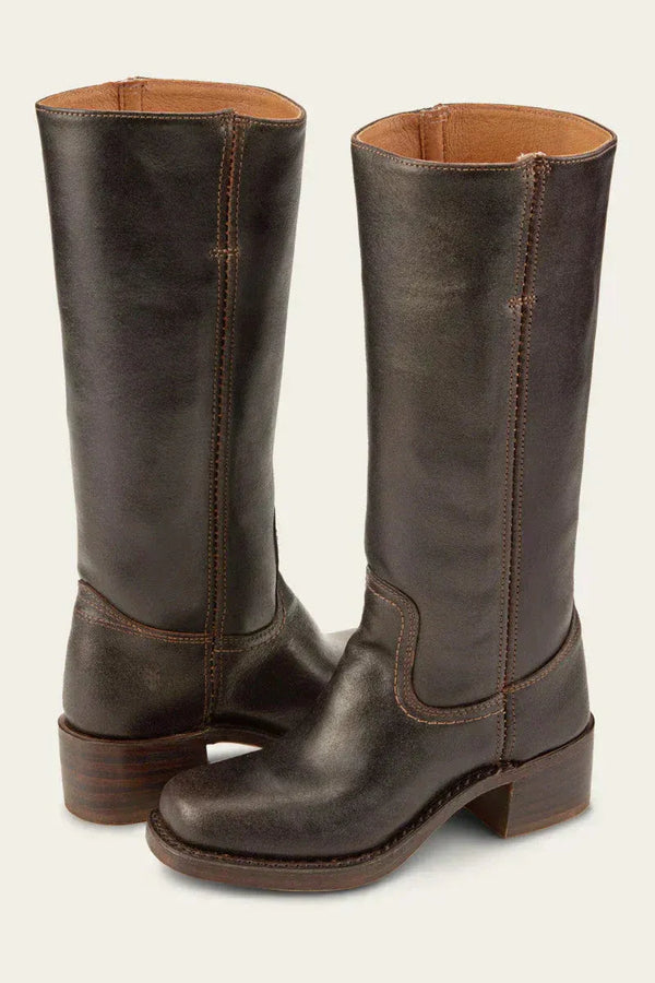 Kniehohe Stiefel Damen mit Blockabsatz und elegantem Design | A&Z - 1 - Atelier-Zofia