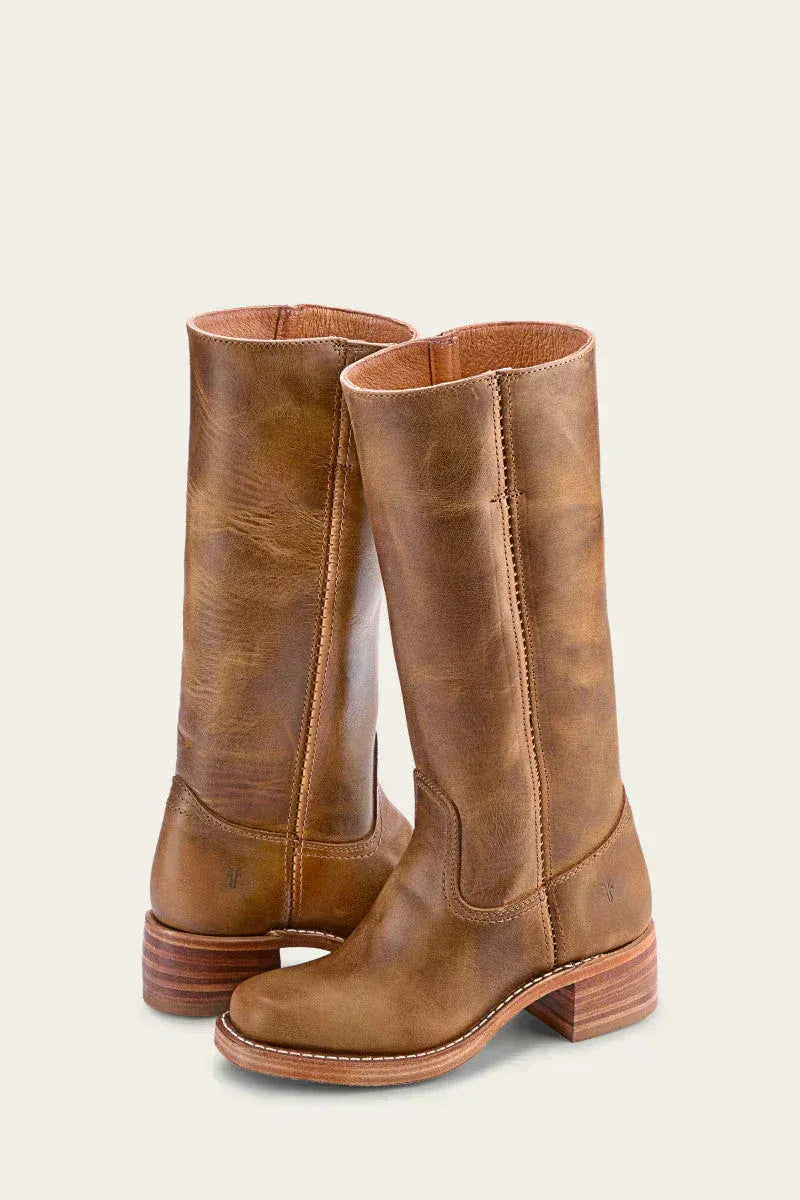 Kniehohe Stiefel Damen mit Blockabsatz und elegantem Design | A&Z - 2 - Atelier-Zofia