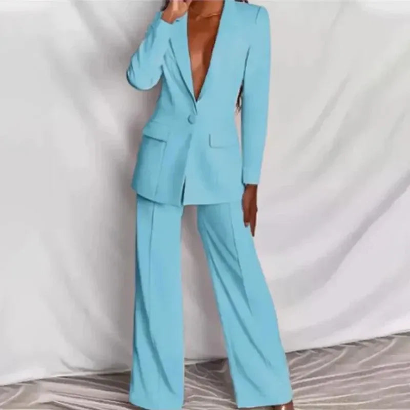 Sophia – Eleganter Damen-Hosenanzug mit tailliertem Blazer