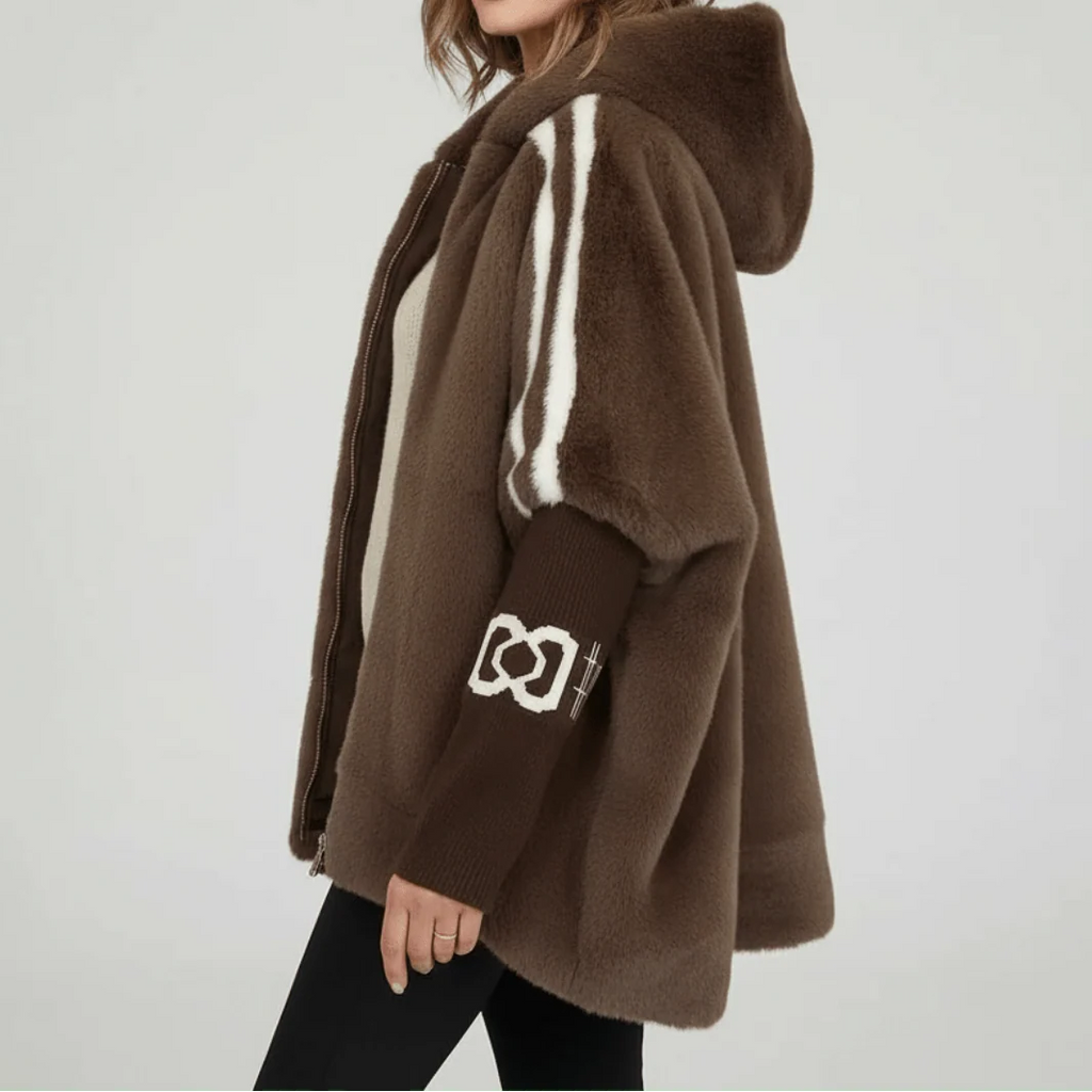Damen Jacke mit Kapuze und trendy Streifen | A&Z - 8 - Atelier-Zofia